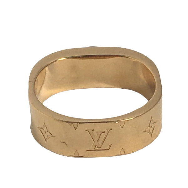 LOUIS VUITTON Rings
 Ring Nanogram M size M00211 Gold LV
 [SS]
 【second hand】 