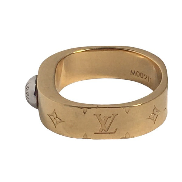 LOUIS VUITTON Rings
 Ring Nanogram M size M00211 Gold LV
 [SS]
 【second hand】 