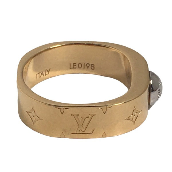 LOUIS VUITTON Rings
 Ring Nanogram M size M00211 Gold LV
 [SS]
 【second hand】 