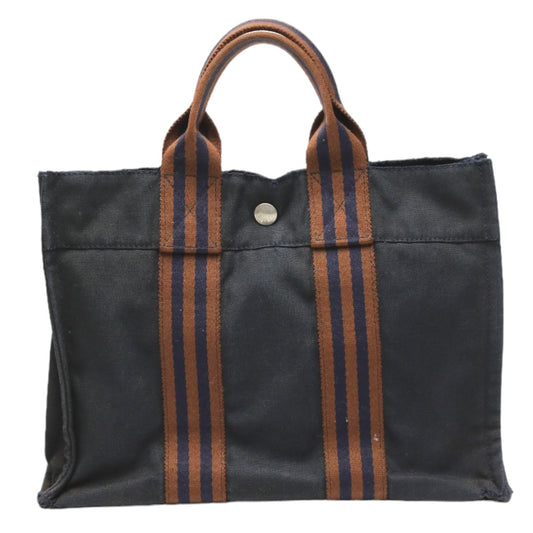 Hermes HERMES Tote Bag
 Mini Bag Fool To PM Canvas Navy [SS]
 【second hand】 