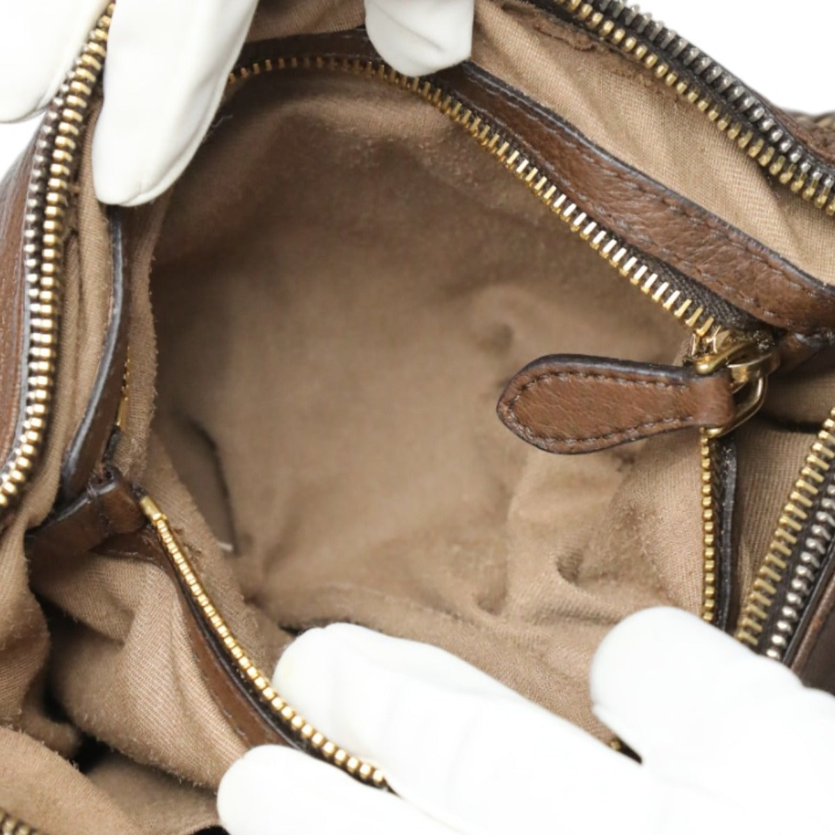 PRADA shoulder bag
 One-shoulder bag, leather, brown [SS]
 【second hand】 