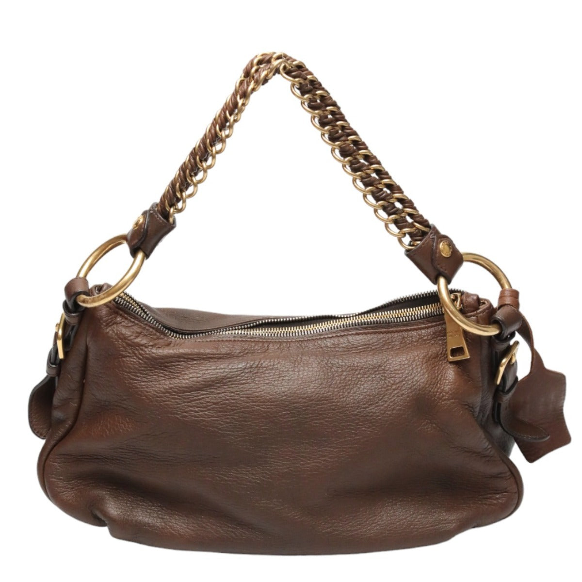 PRADA shoulder bag
 One-shoulder bag, leather, brown [SS]
 【second hand】 