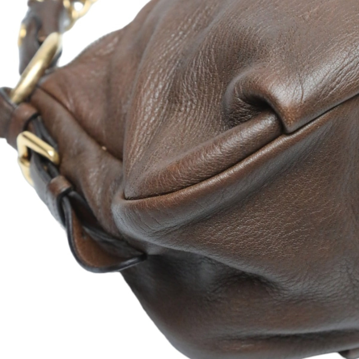 PRADA shoulder bag
 One-shoulder bag, leather, brown [SS]
 【second hand】 