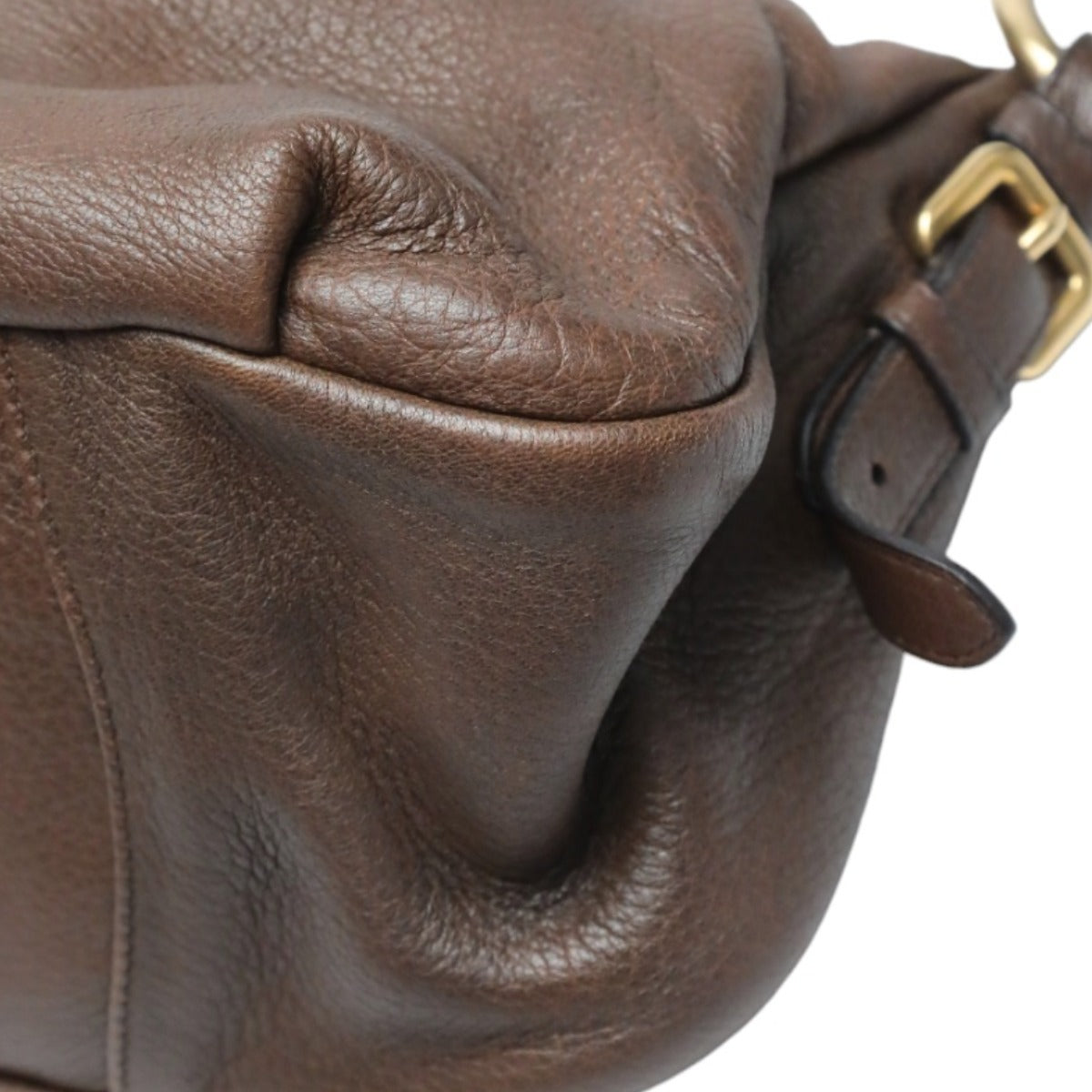 PRADA shoulder bag
 One-shoulder bag, leather, brown [SS]
 【second hand】 