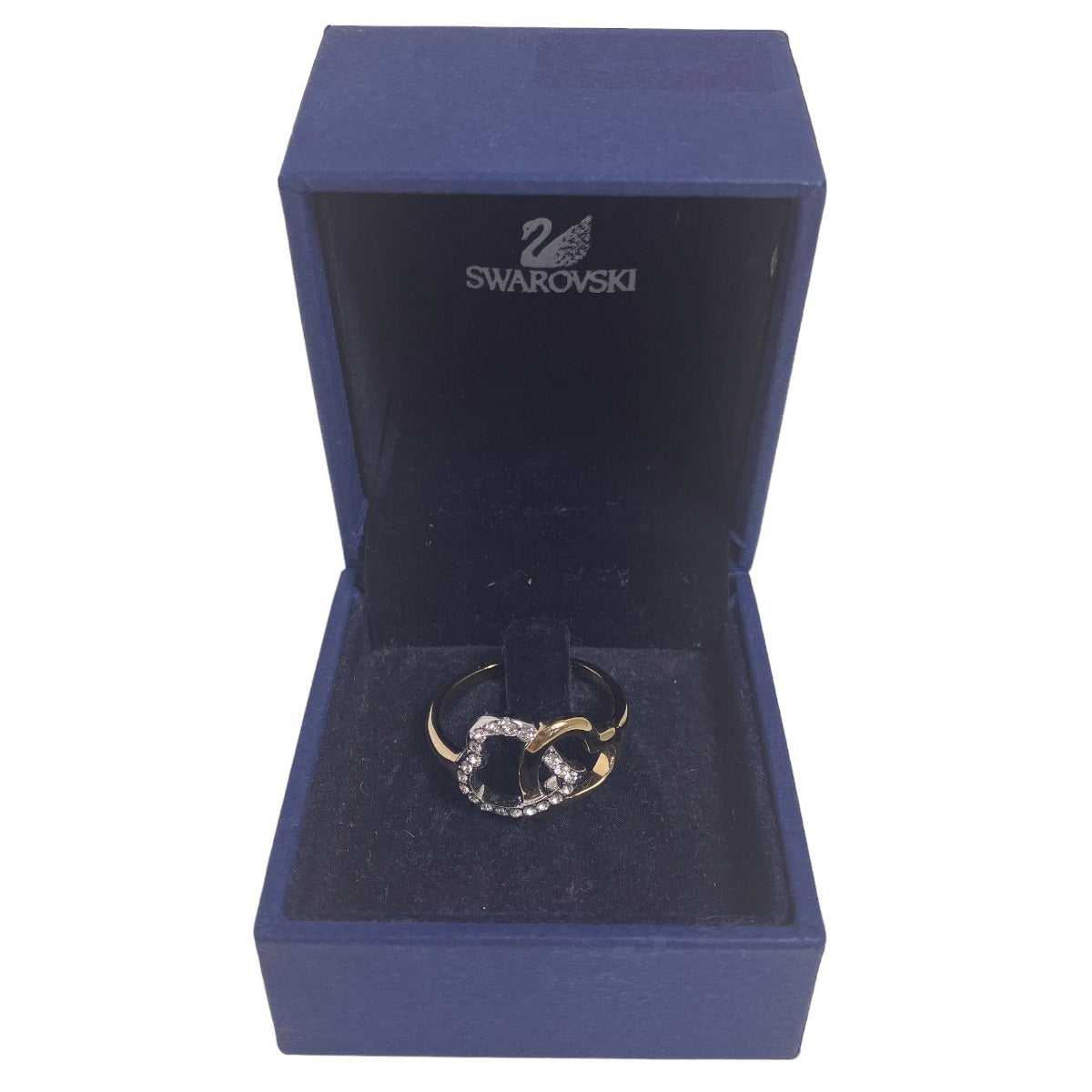 SWAROVSKI Rings
 No. 16 Double Heart Gold [SS]
 【second hand】 