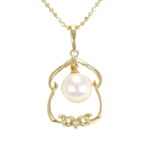 ネックレス
 ネックレス パール K18 K18イエローゴールド ネックレス ゴールド 【SS】
 【中古】
