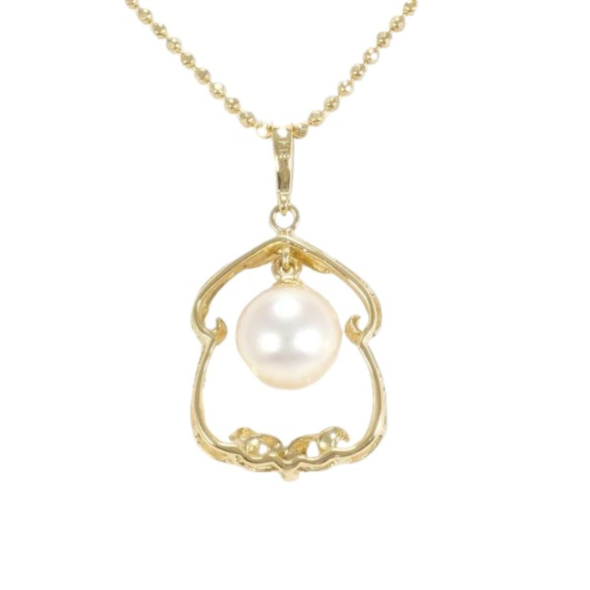 necklace
 Necklace Pearl K18 K18 Yellow Gold Necklace Gold [SS]
 【second hand】 