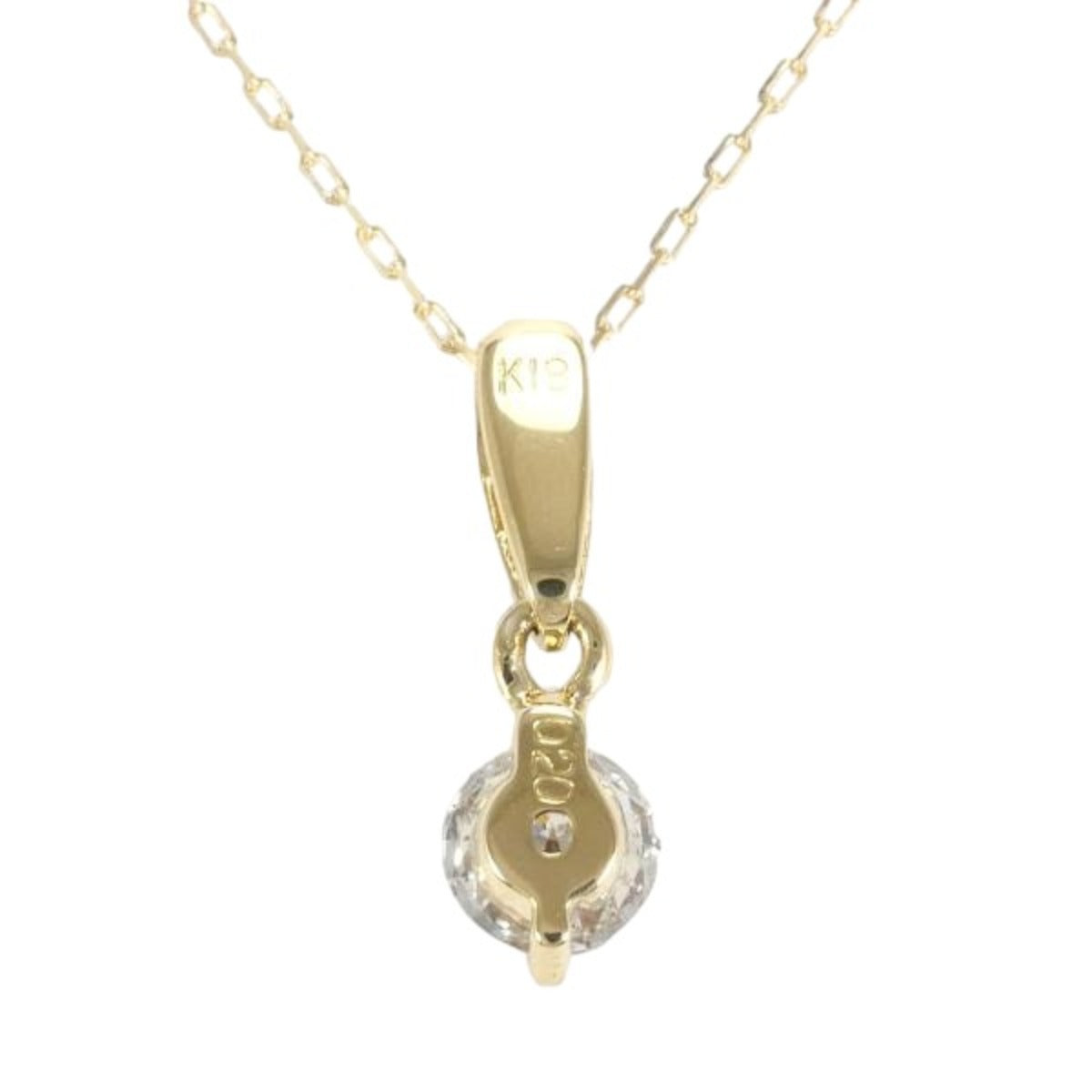 necklace
 Necklace Diamond K18 K18 Gold Necklace Gold [SS]
 【second hand】