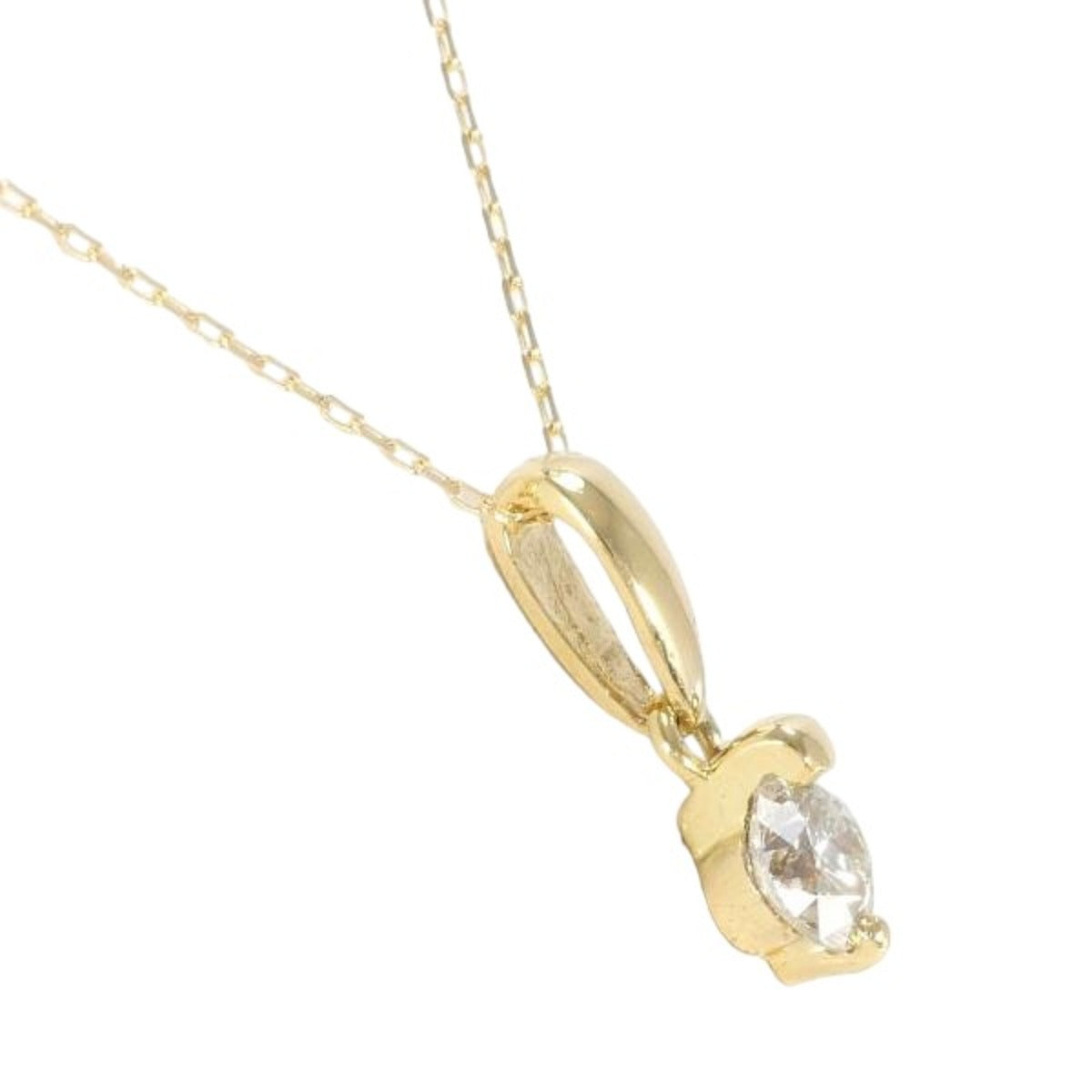 necklace
 Necklace Diamond K18 K18 Gold Necklace Gold [SS]
 【second hand】