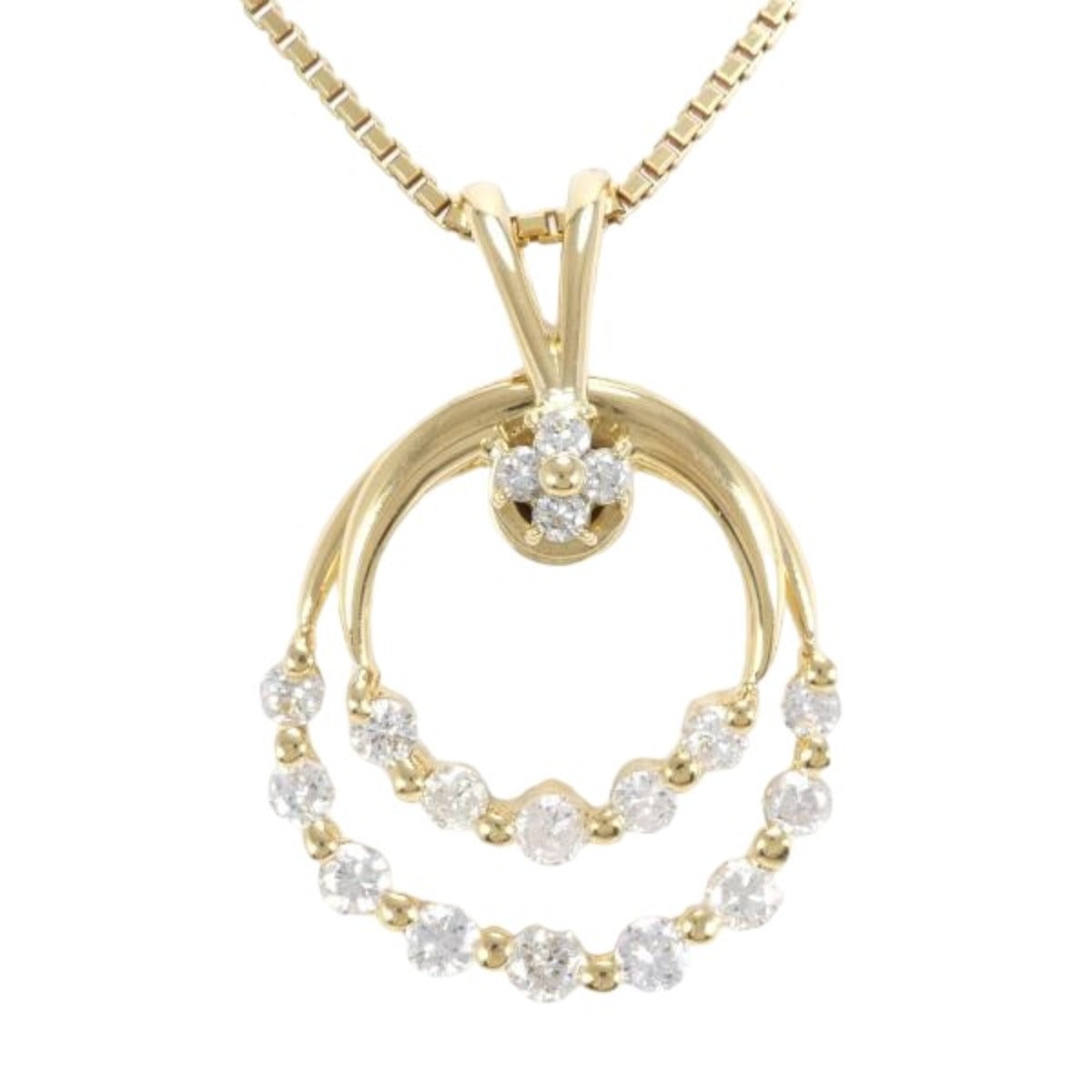 necklace
 Necklace Diamond K18 K18 Gold Necklace Gold [SS]
 【second hand】 