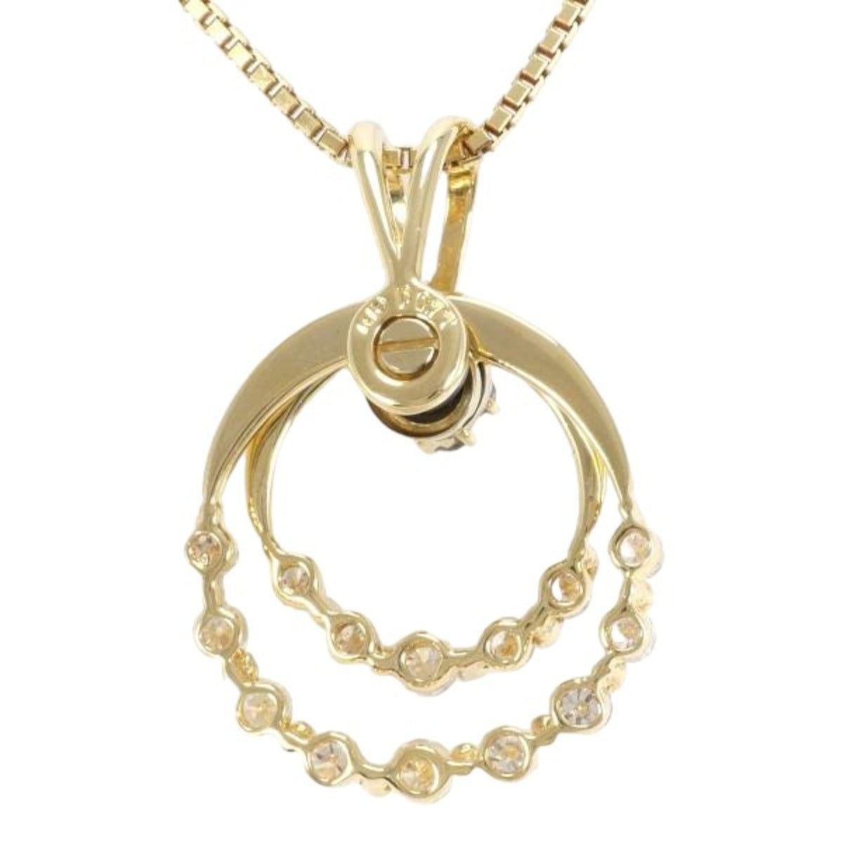 necklace
 Necklace Diamond K18 K18 Gold Necklace Gold [SS]
 【second hand】 