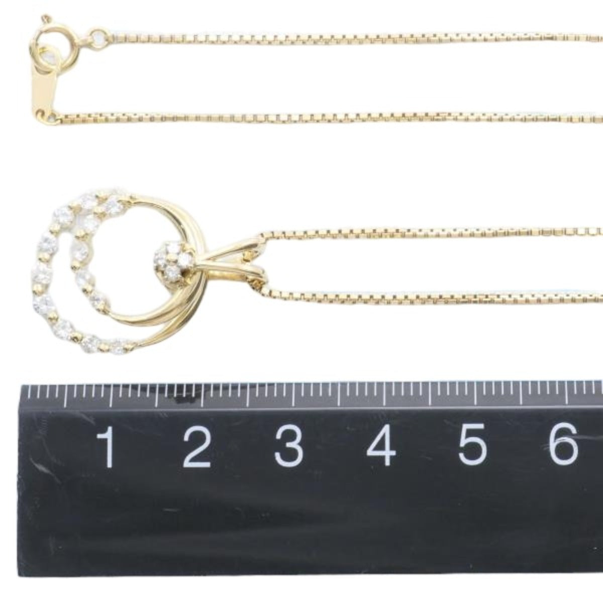 necklace
 Necklace Diamond K18 K18 Gold Necklace Gold [SS]
 【second hand】 