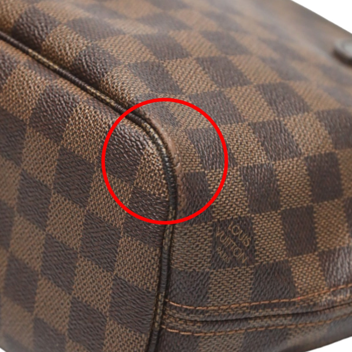 ルイヴィトン LOUIS VUITTON ハンドバッグ
 ハンドバッグ ダミエ ネヴァーフルPM ダミエキャンバス N51109 ブラウン LV
 【SS】
 【中古】