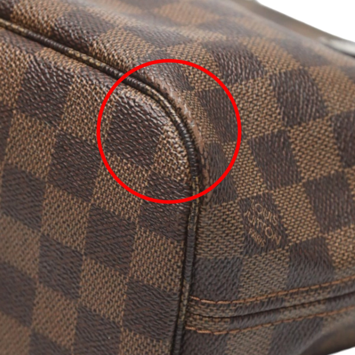 ルイヴィトン LOUIS VUITTON ハンドバッグ
 ハンドバッグ ダミエ ネヴァーフルPM ダミエキャンバス N51109 ブラウン LV
 【SS】
 【中古】