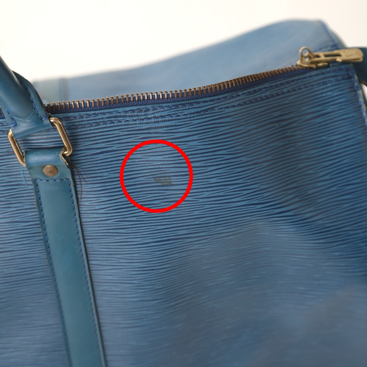 Louis Vuitton Boston Bag
 Epi Keepall 50 Travel Bag, Epi Leather, M42965, Toledo Blue, LV
 [SS]
 【second hand】 