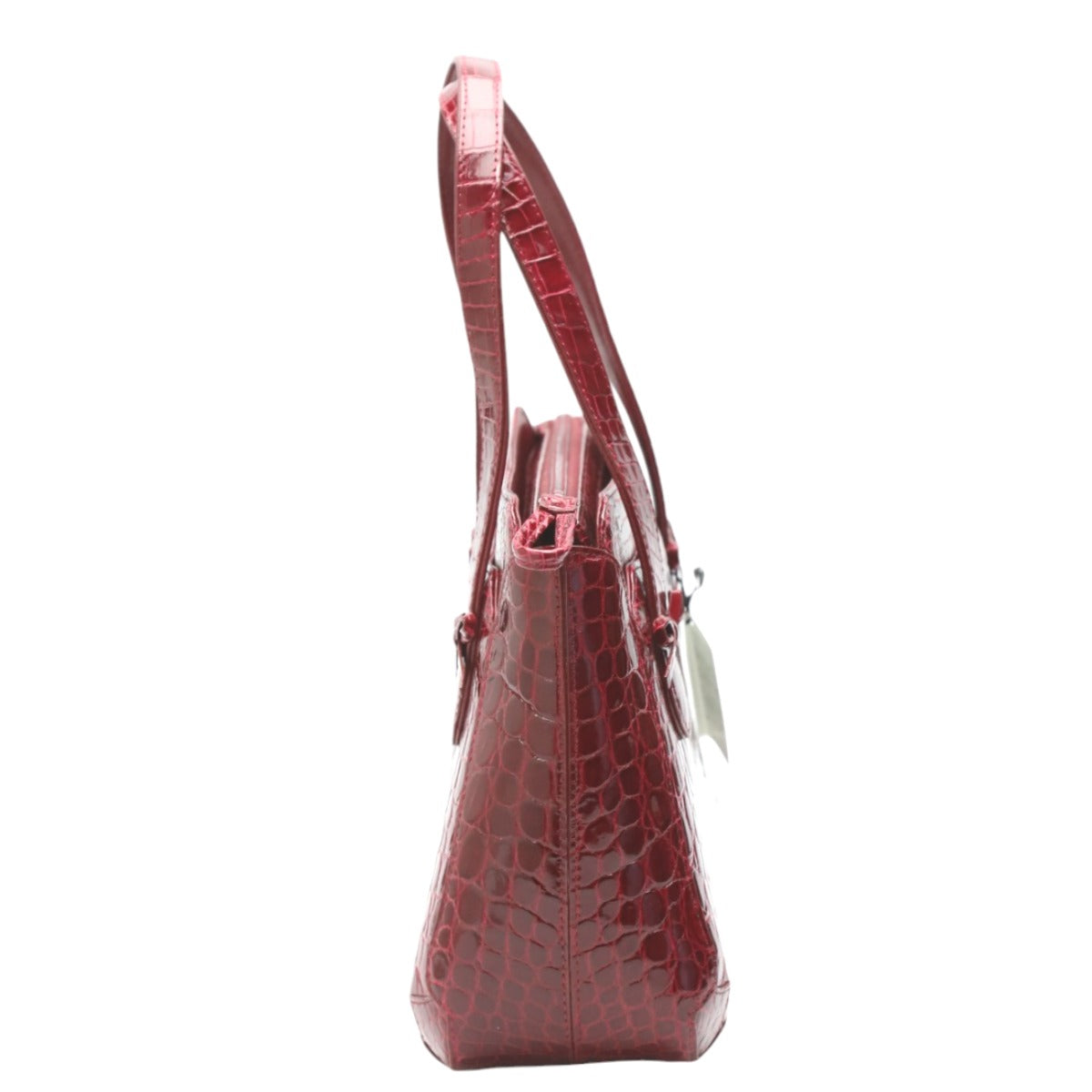 Crocodile handbag
 Handbag with pass case, Shining Crocodile, GRES PARIS, Red [SS]
 【second hand】 