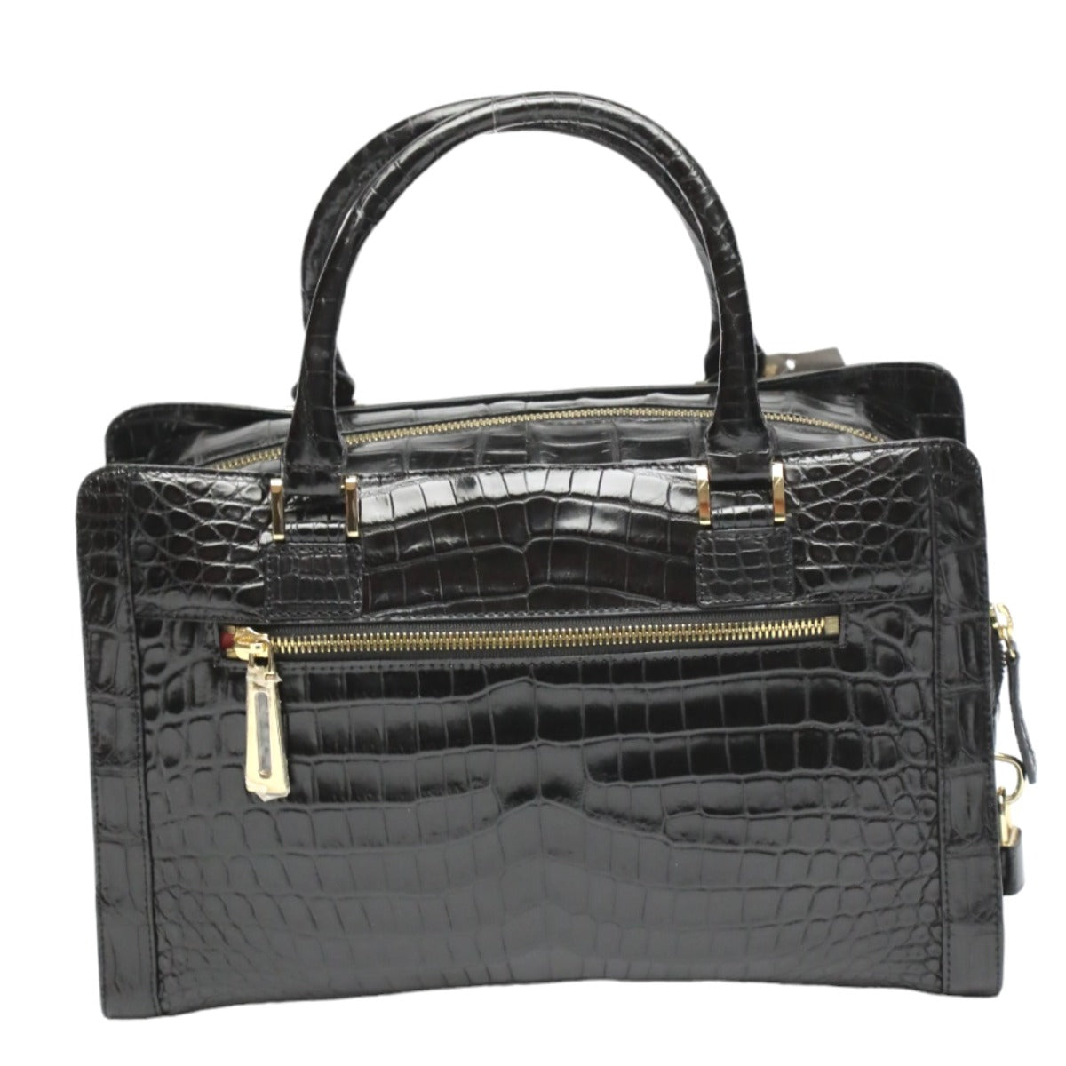 Crocodile handbag
 Mini Boston Bag Crocodile Black [SS]
 【second hand】 