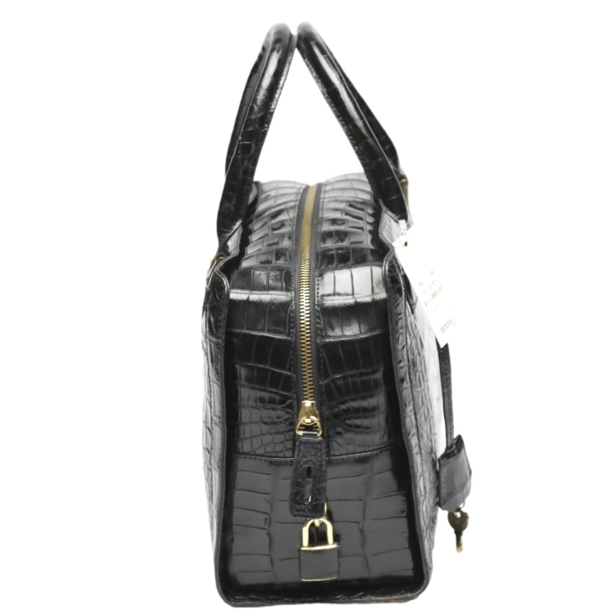 Crocodile handbag
 Mini Boston Bag Crocodile Black [SS]
 【second hand】 