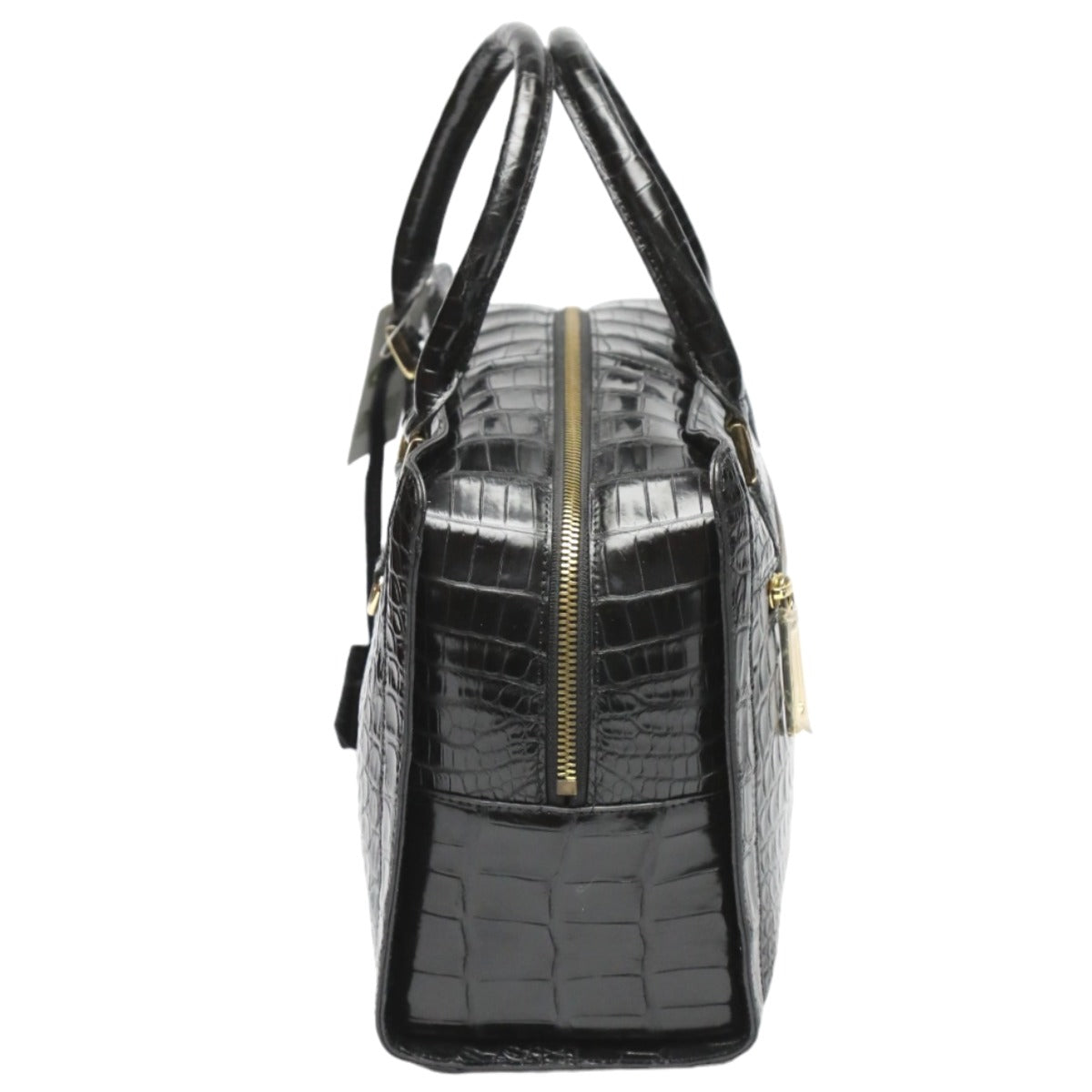 Crocodile handbag
 Mini Boston Bag Crocodile Black [SS]
 【second hand】 