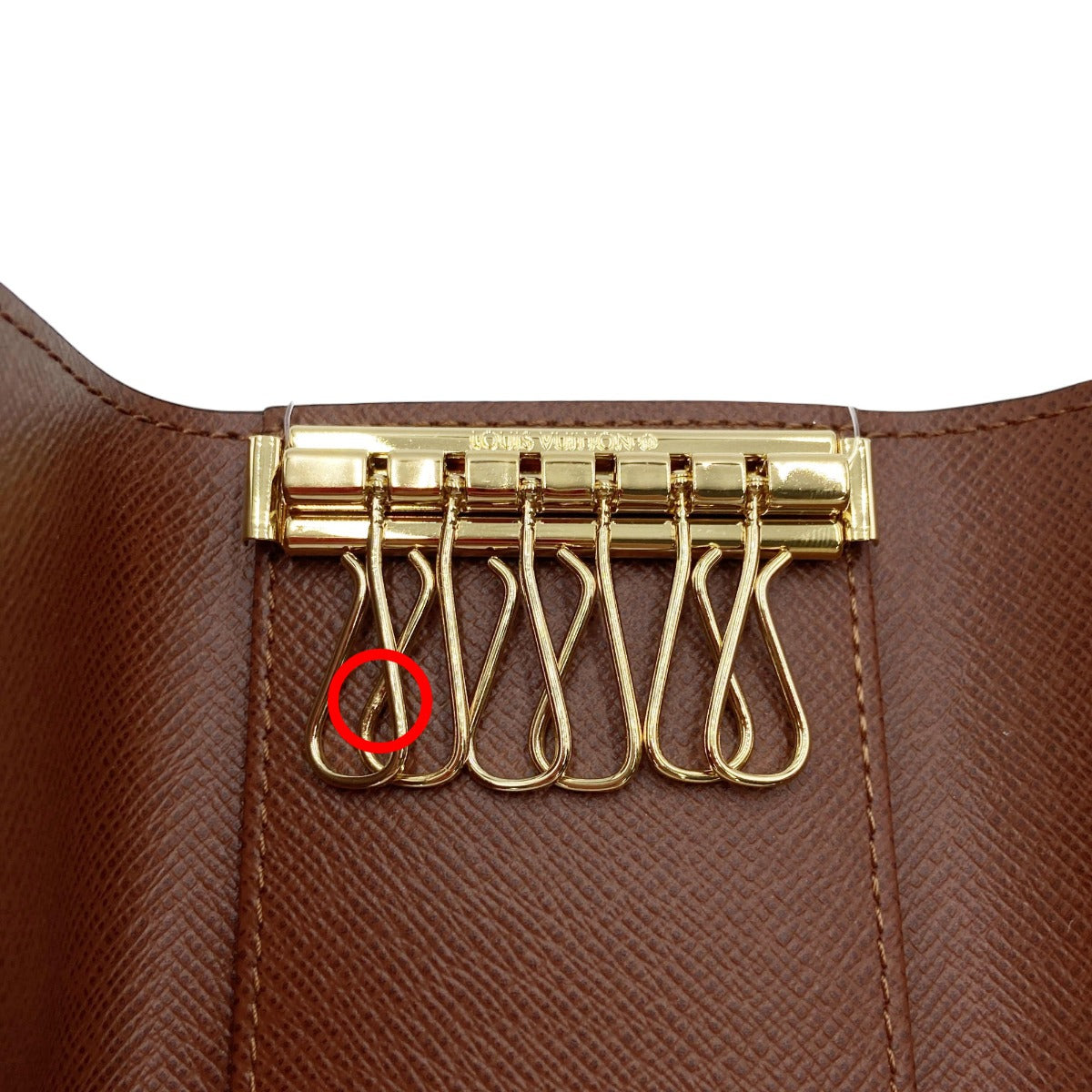 ルイヴィトン LOUIS VUITTON キーケース
 6本用キーケース モノグラム ミュルティクレ6 モノグラムキャンバス M62630 ブラウン LV
 【SS】
 【中古】