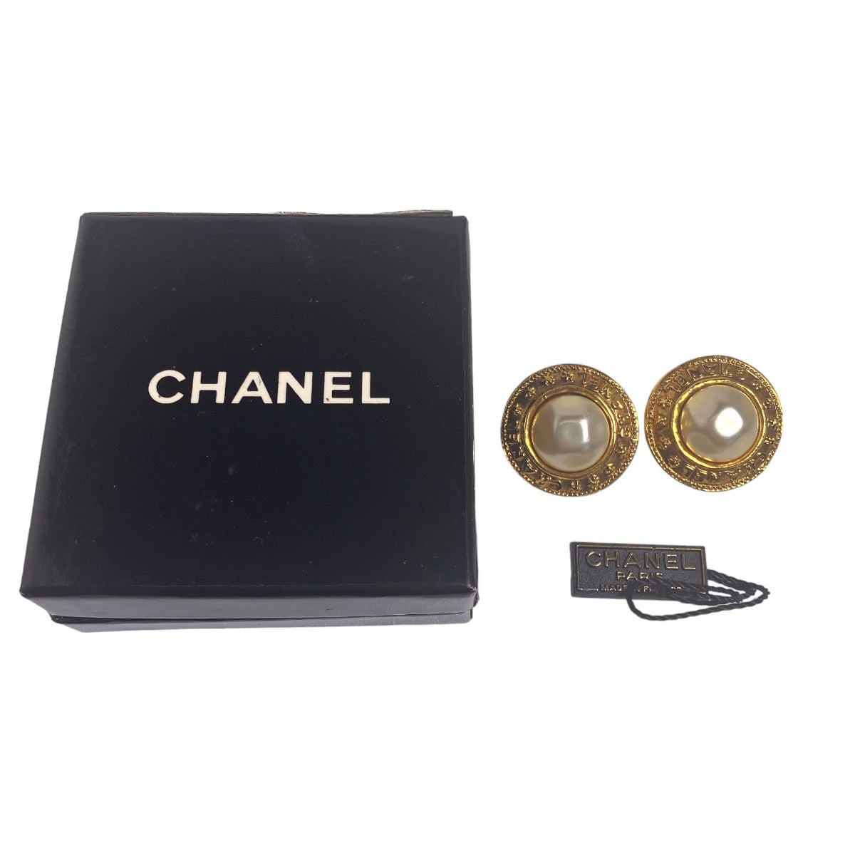 シャネル CHANEL イヤリング
 フェイクパール ヴィンテージ GP GP ゴールド 【SS】
 【中古】