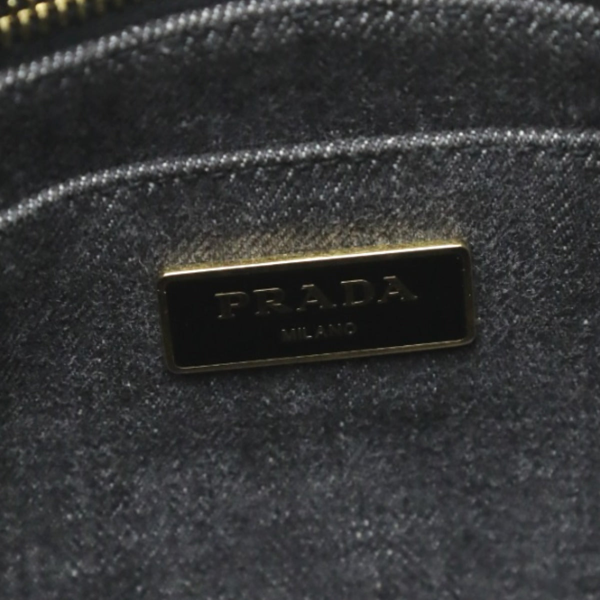 PRADA Tote Bag
 Tote Bag Canapa Mini Denim 1BG439 Black [SS]
 【second hand】 