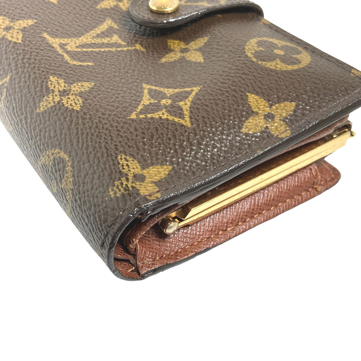 LOUIS VUITTON Bi-fold wallet
 Monogram Porte Monnaie Viennese Wallet with Card Pockets, Monogram Canvas M61663, Brown, LV
 [SS]
 【second hand】 