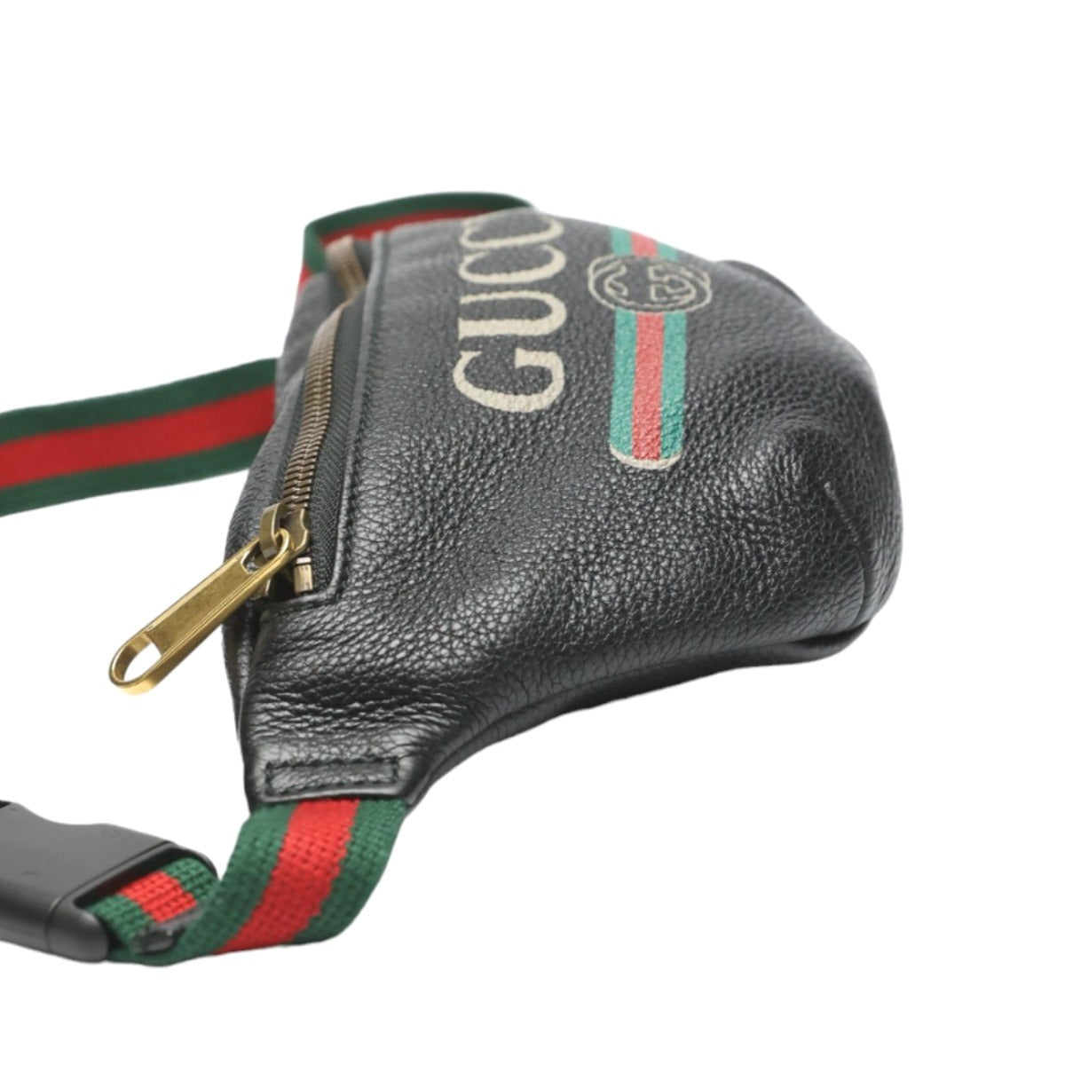 グッチ GUCCI ウエストバッグ
 ウエストポーチ レザー 527792 ブラック 【中古】