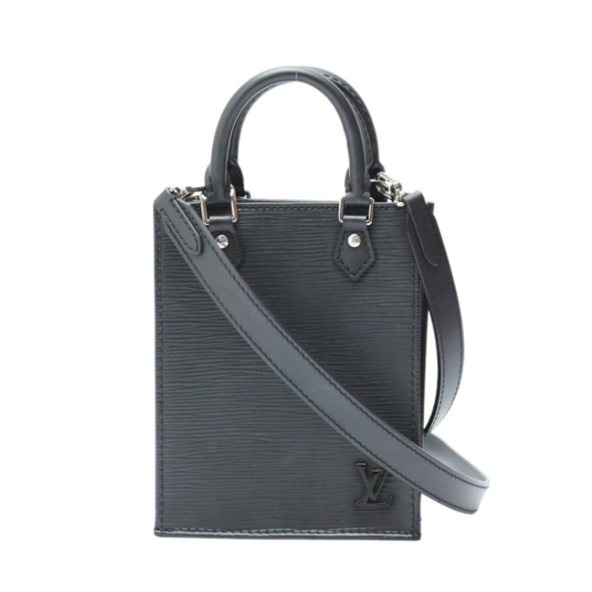 LOUIS VUITTON Shoulder Bag
 
Shoulder bag Epi Petite Sac Plat Epi Leather M69441 Black LV
 [SS]
 【second hand】 