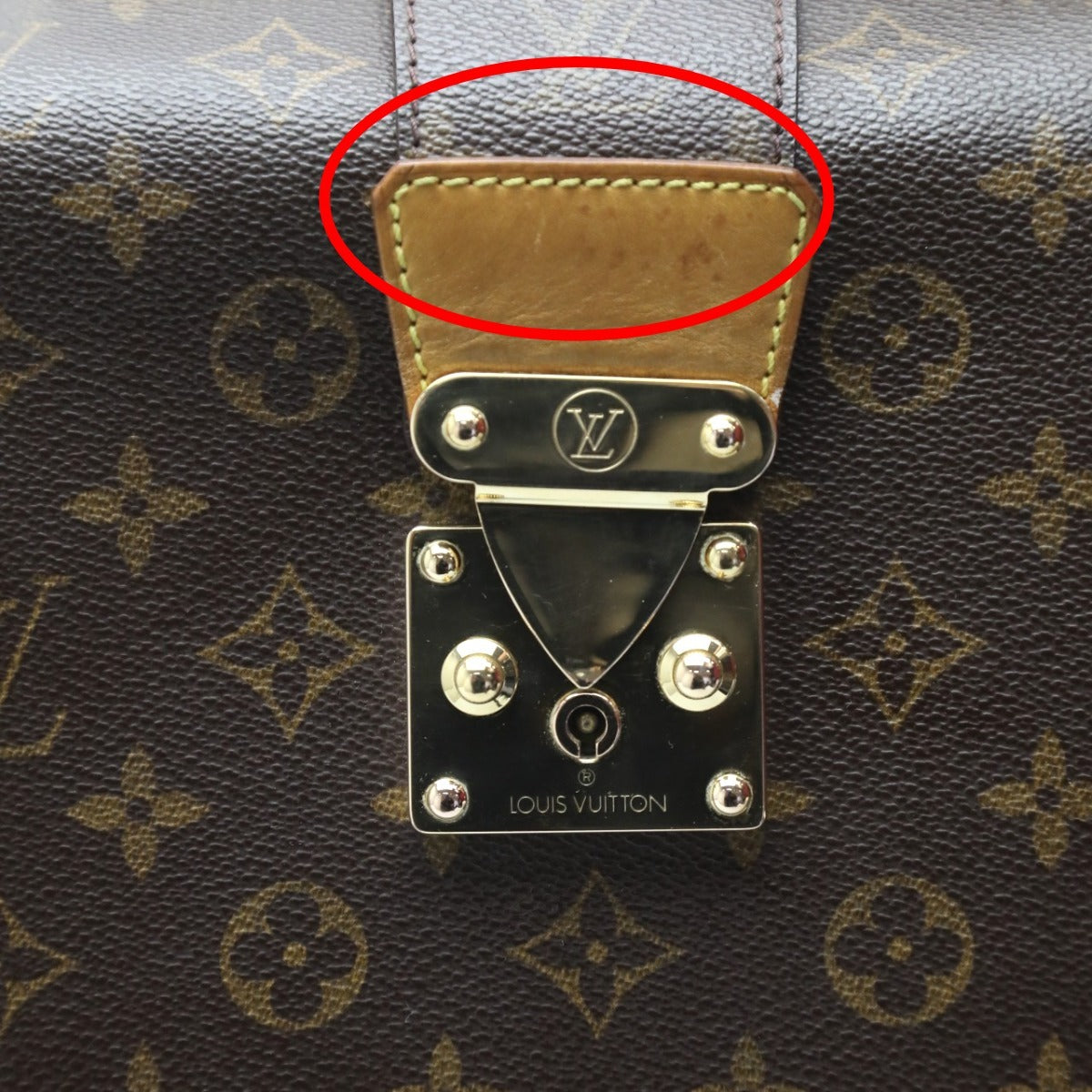 LOUIS VUITTON Briefcase
 
Business bag Monogram Serviette Fermoir Monogram Canvas M53305 Brown LV
 [SS]
 【second hand】 