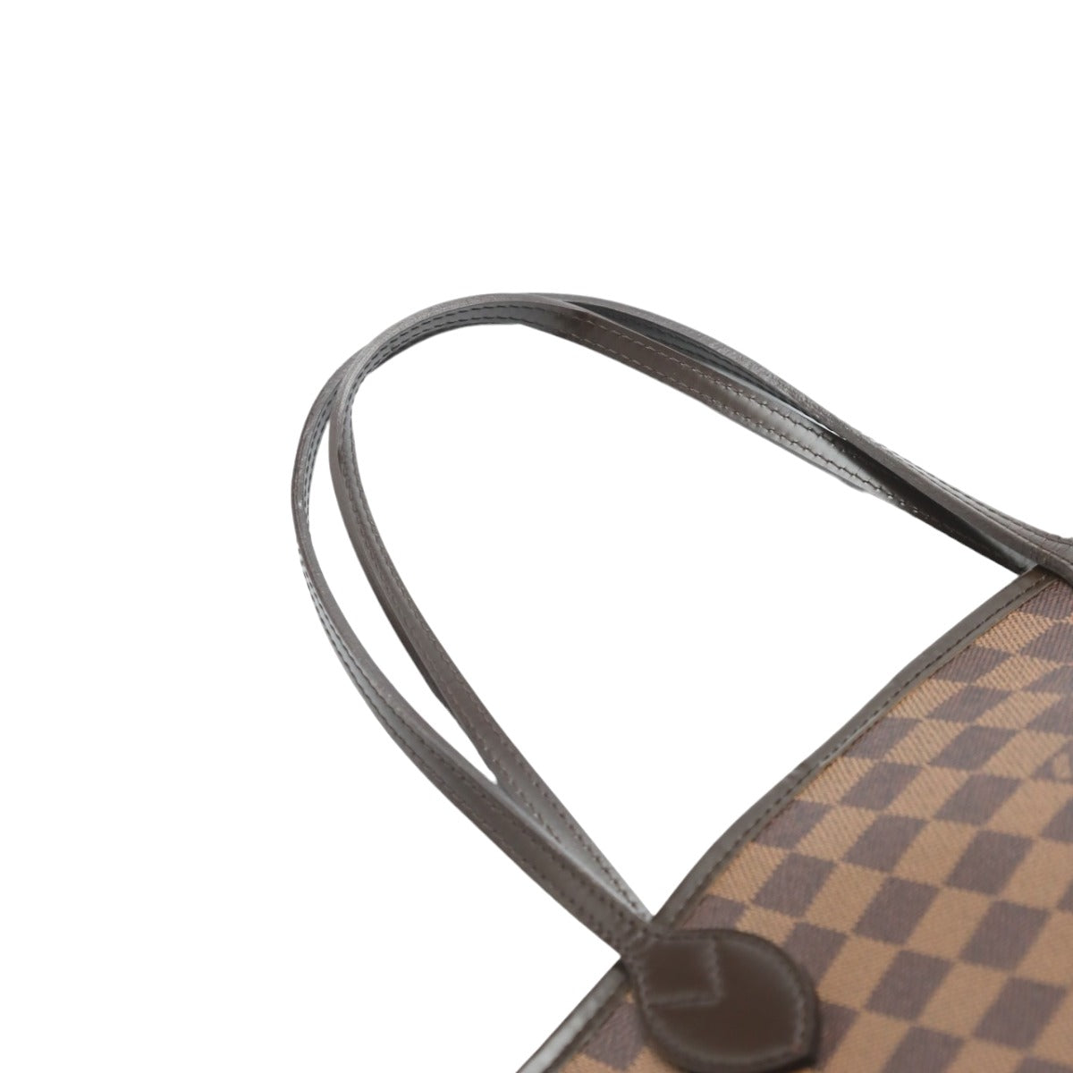 ルイヴィトン LOUIS VUITTON トートバッグ
 ネヴァーフルMM ダミエ ポーチ無し ダミエキャンバス N41358 ブラウン LV
 【SS】
 【中古】