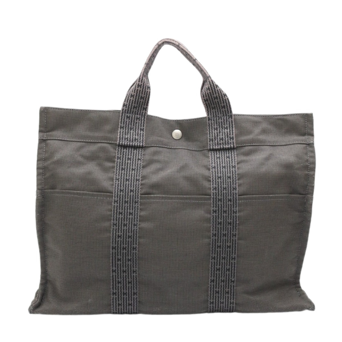 Hermes HERMES Tote Bag
 Tote Bag Air Line Canvas Tote MM Gray [SS]
 【second hand】 