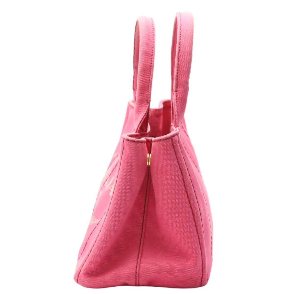 プラダ PRADA トートバッグ
 トートバッグ コットンキャンバス カナパミニ コットンキャンバス 1BG439 ピンク 【SS】
 【中古】