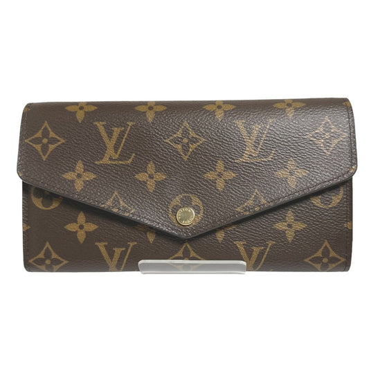 ルイヴィトン LOUIS VUITTON 長財布
 財布 モノグラム ポルトフォイユ・サラ モノグラムキャンバス M60531 ブラウン LV
 【SS】
 【中古】