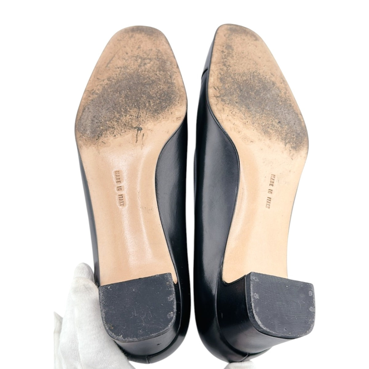 サルヴァトーレフェラガモ Salvatore Ferragamo パンプス
 パンプス FLORENCE カーフ ブラック 【H】
 【中古】