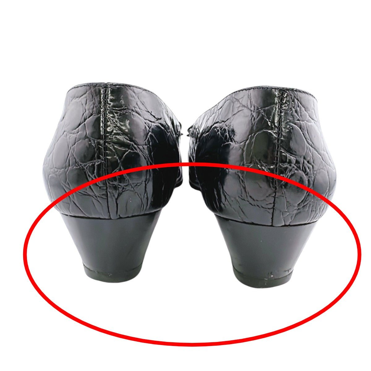 サルヴァトーレフェラガモ Salvatore Ferragamo パンプス
 パンプス リボン BOUTIQUE ブラック 【SS】
 【中古】