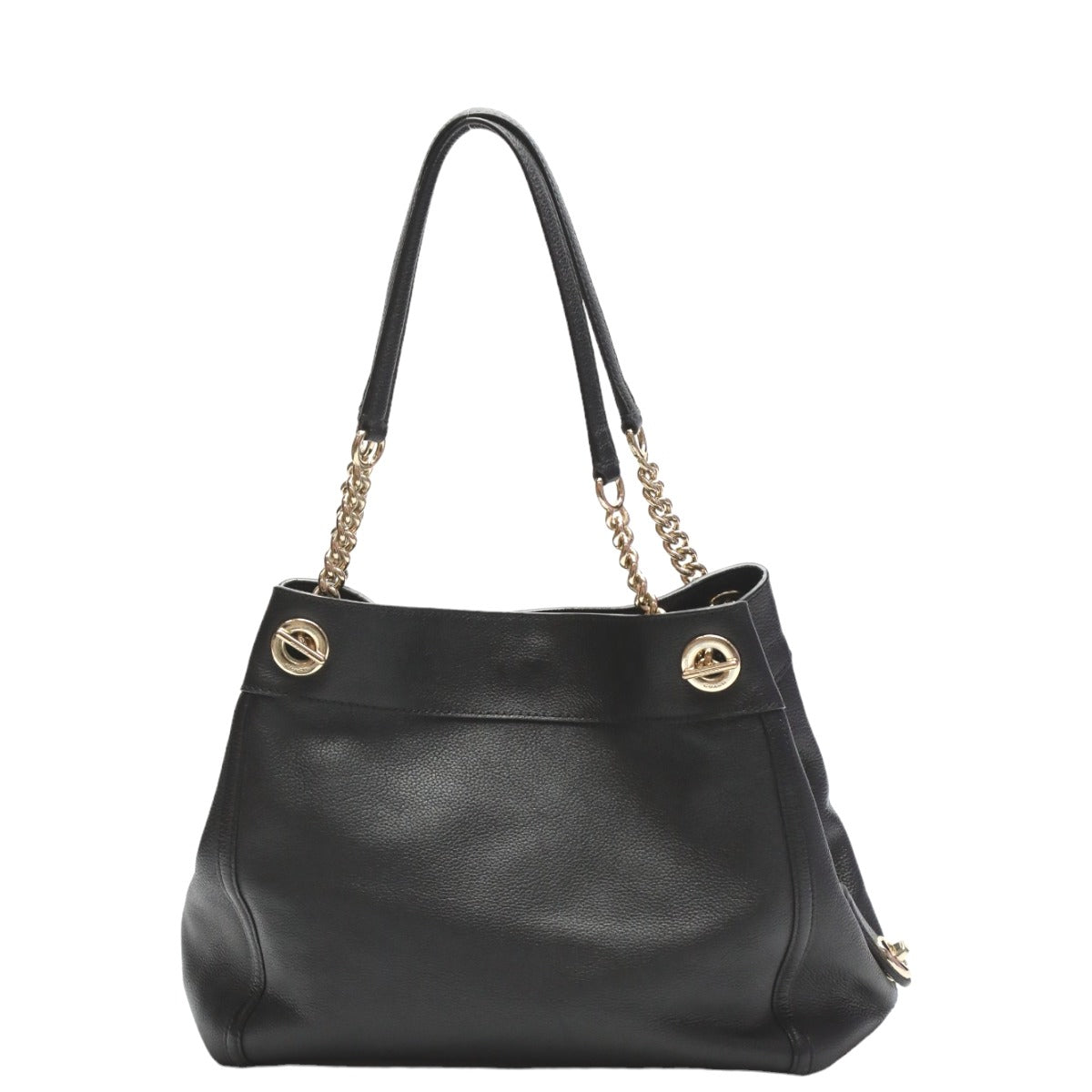 Coach COACH tote bag
 Tote Bag Pepple Leather Turnlock Edie Leather 36855 Black [SS]
 【second hand】 