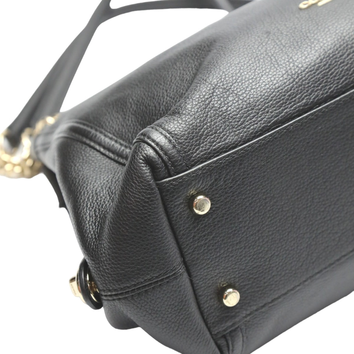 Coach COACH tote bag
 Tote Bag Pepple Leather Turnlock Edie Leather 36855 Black [SS]
 【second hand】 