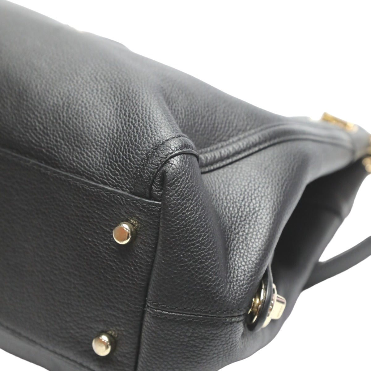 Coach COACH tote bag
 Tote Bag Pepple Leather Turnlock Edie Leather 36855 Black [SS]
 【second hand】 