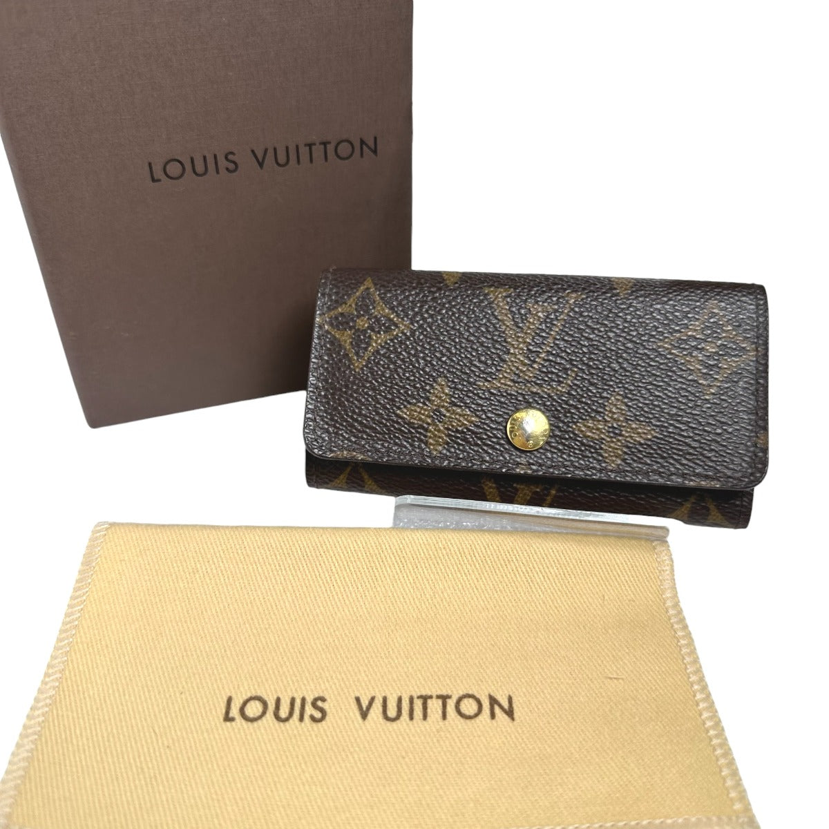 LOUIS VUITTON Key Case
 Multicle 4 Monogram 4 Key Case Monogram Canvas M62631 Brown LV
 [SS]
 【second hand】 