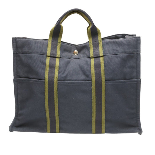 エルメス HERMES トートバッグ
 トートバッグ フールトゥ キャンバス ネイビー 【SS】
 【中古】