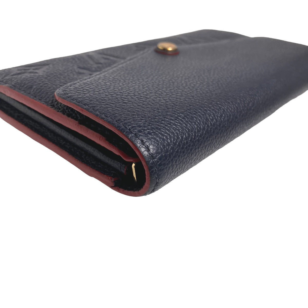 Louis Vuitton LOUIS VUITTON Long Wallet
 Portefeuille Sarah Empreinte Coin Purse with Card Case Monogram Empreinte M62125 Marine Rouge LV
 [SS]
 【second hand】 