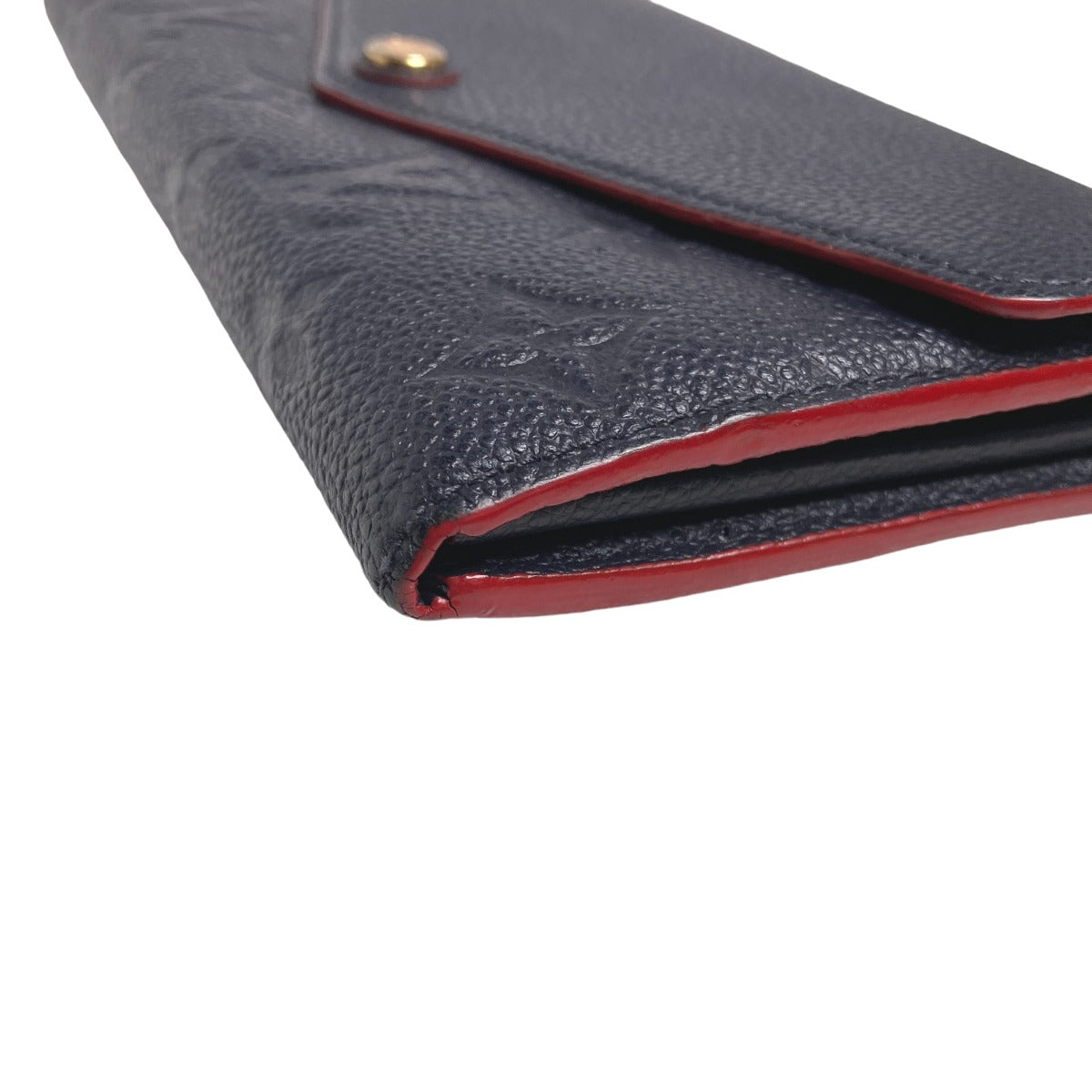 Louis Vuitton LOUIS VUITTON Long Wallet
 Portefeuille Sarah Empreinte Coin Purse with Card Case Monogram Empreinte M62125 Marine Rouge LV
 [SS]
 【second hand】 