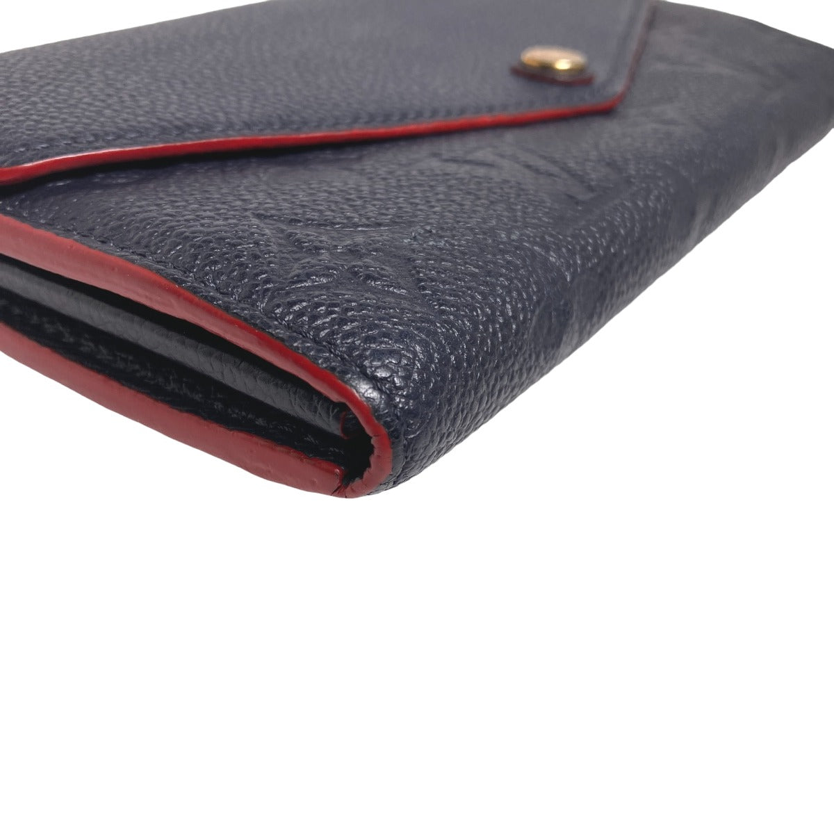 Louis Vuitton LOUIS VUITTON Long Wallet
 Portefeuille Sarah Empreinte Coin Purse with Card Case Monogram Empreinte M62125 Marine Rouge LV
 [SS]
 【second hand】 