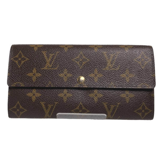 ルイヴィトン LOUIS VUITTON 長財布
 ファスナー付長財布 モノグラム ポルトフォイユ・サラ モノグラムキャンバス M61734 ブラウン LV
 【SS】
 【中古】