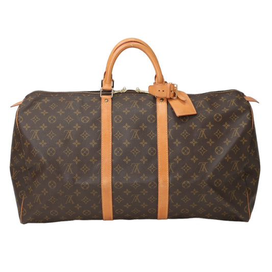 Louis Vuitton Boston Bag
 Travel bag Monogram Keepall 55 Monogram canvas M41424 Brown LV
 [SS]
 【second hand】