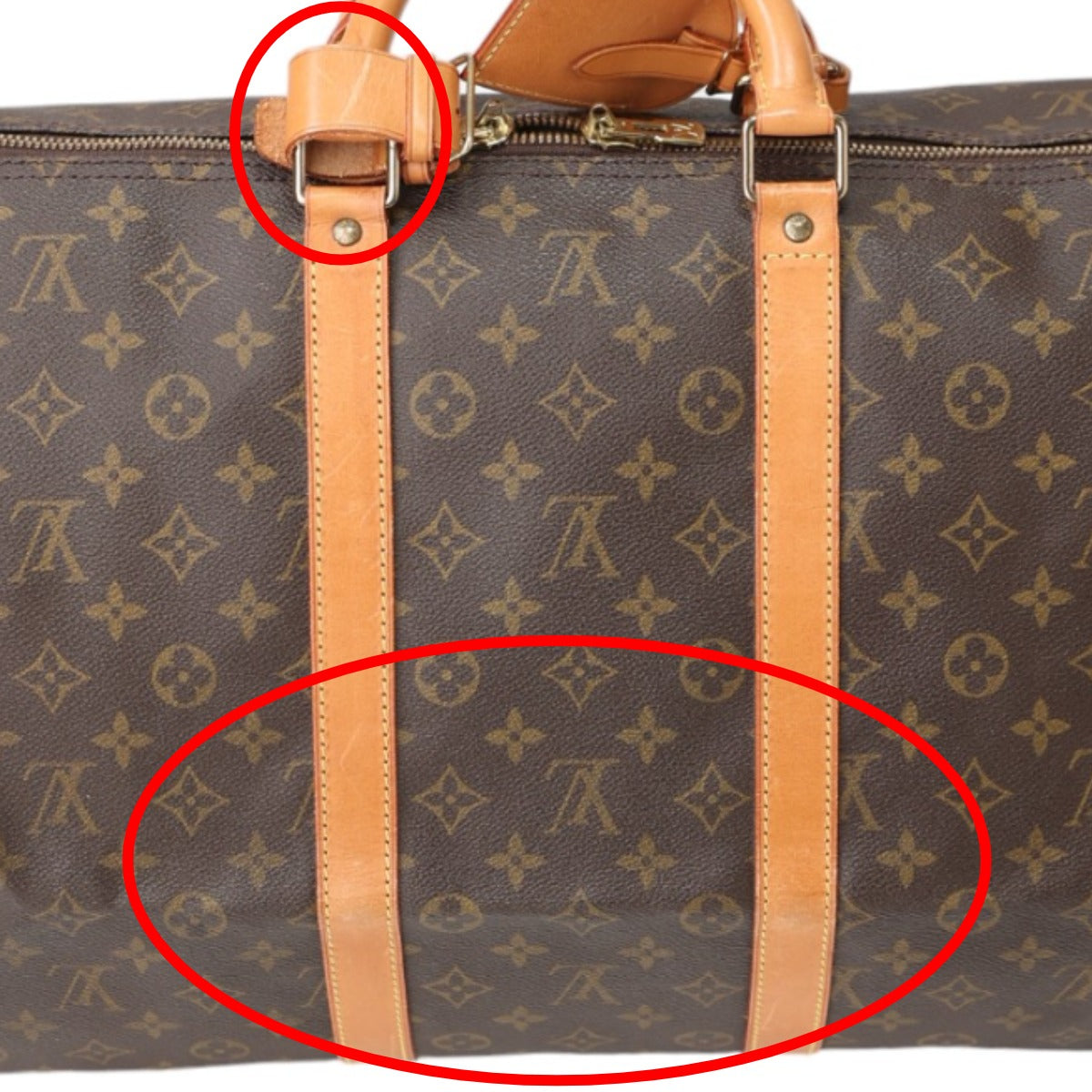 Louis Vuitton Boston Bag
 Travel bag Monogram Keepall 55 Monogram canvas M41424 Brown LV
 [SS]
 【second hand】