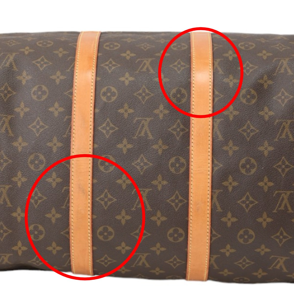 Louis Vuitton Boston Bag
 Travel bag Monogram Keepall 55 Monogram canvas M41424 Brown LV
 [SS]
 【second hand】