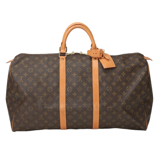 ルイヴィトン LOUIS VUITTON ボストンバッグ
 旅行かばん モノグラム キーポル55 モノグラムキャンバス M41424 ブラウン LV
 【SS】
 【中古】