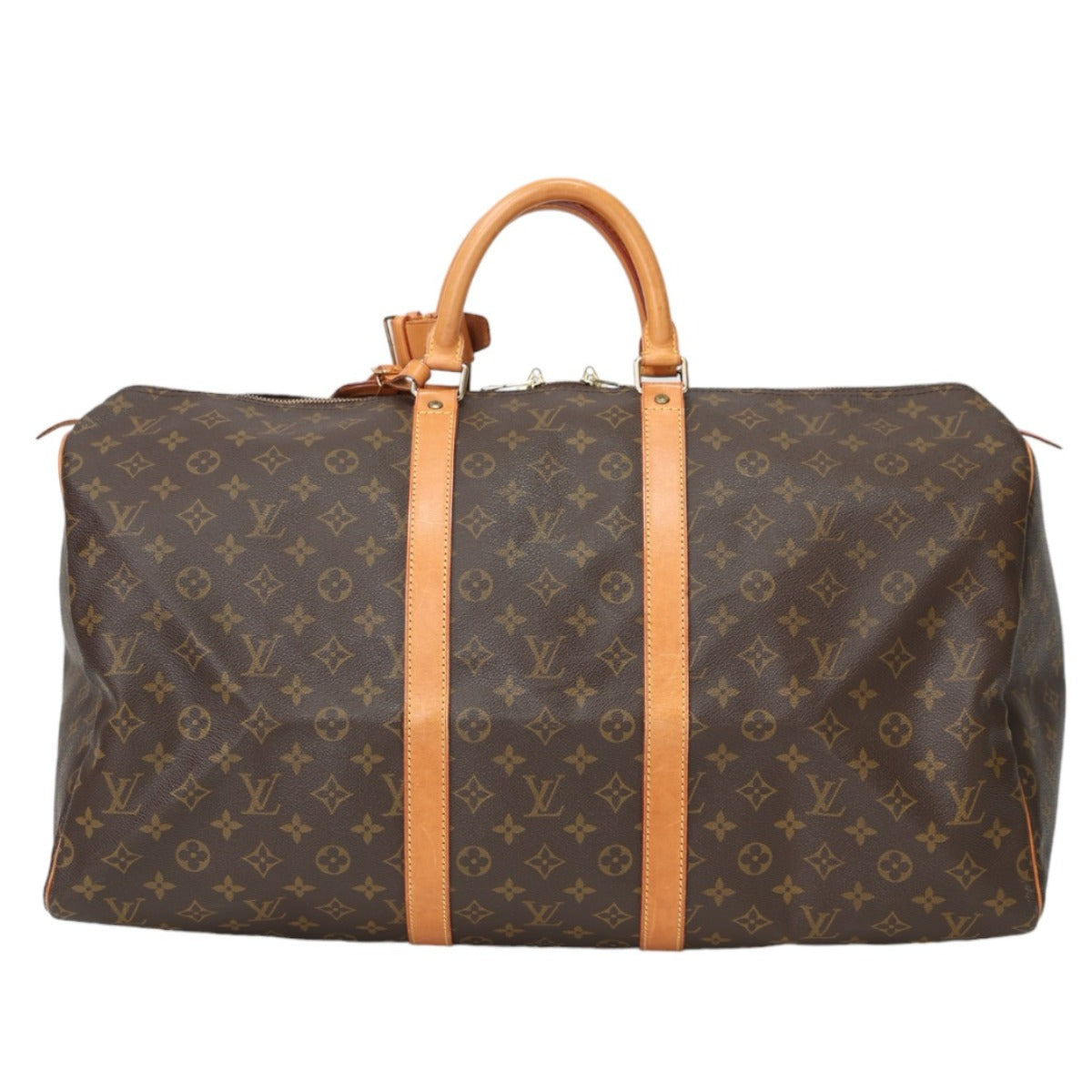 Louis Vuitton Boston Bag
 Travel bag Monogram Keepall 55 Monogram canvas M41424 Brown LV
 [SS]
 【second hand】